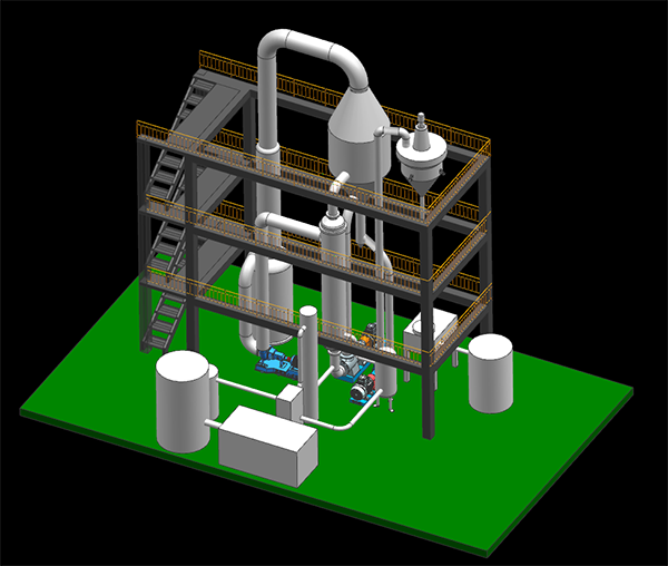 MVR蒸發(fā)器三維設計